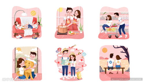 卡通情侶頭像圖片設(shè)計(jì)圖 動(dòng)漫風(fēng)格的創(chuàng)意與表達(dá)